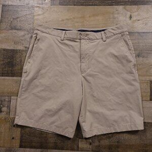 Vineyard Vines On-The-Go Shorts Men's Size 34 Khaki Beige 8.5" Inseam Chino